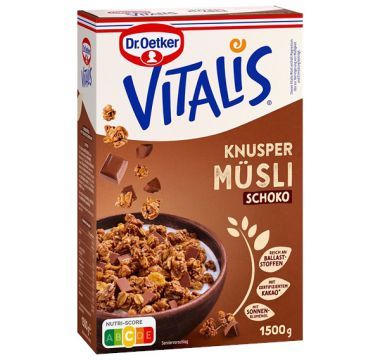 Vitalis chrumkavé müsli čokoládové RAC MB 1,5 kg