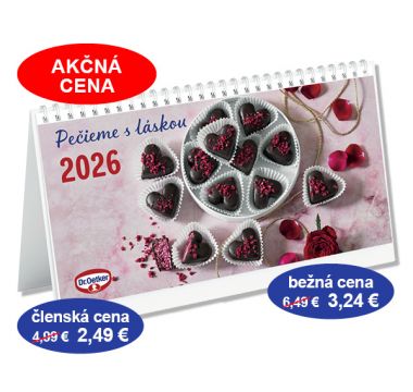 Stolový kalendár Dr. Oetker 2026