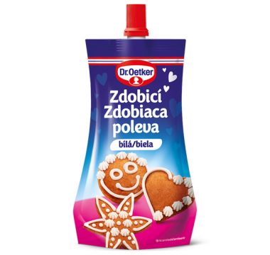 Zdobiaca poleva biela 140g