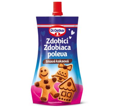 Zdobicia poleva tmavá kakaová 140g