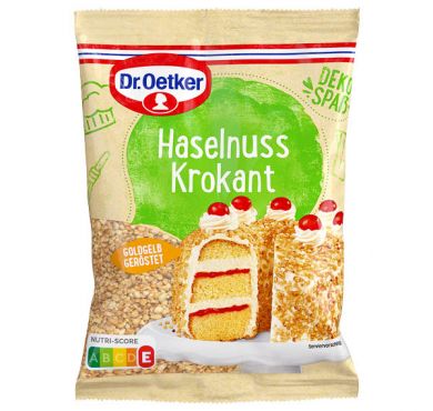 Lieskovoorieškový krokant