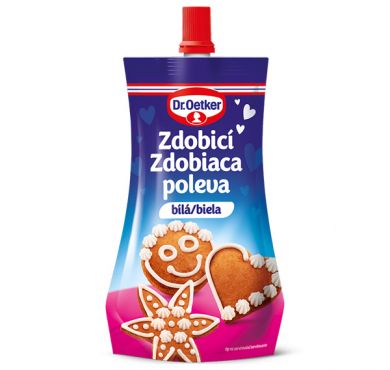 Zdobiaca poleva biela 140g