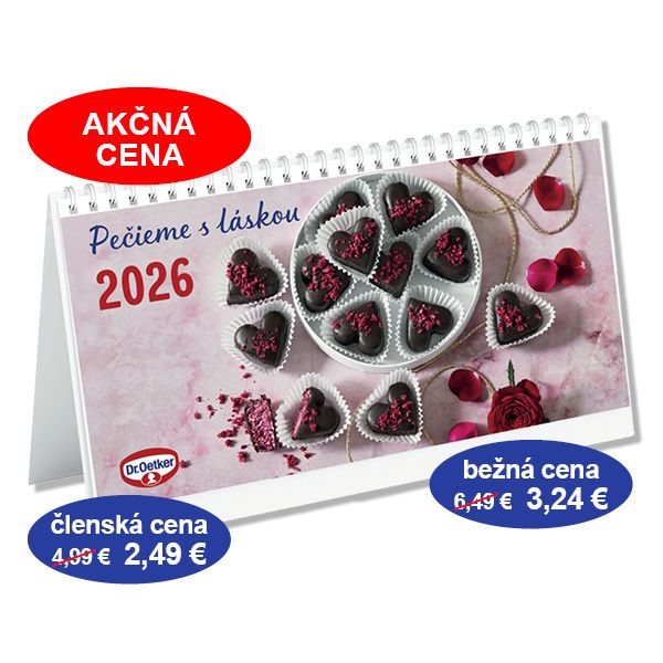 Stolový kalendár Dr. Oetker 2026