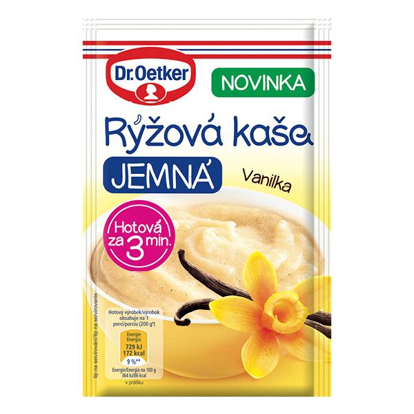 Rýžová kaša JEMNÁ Vanilka 50g
