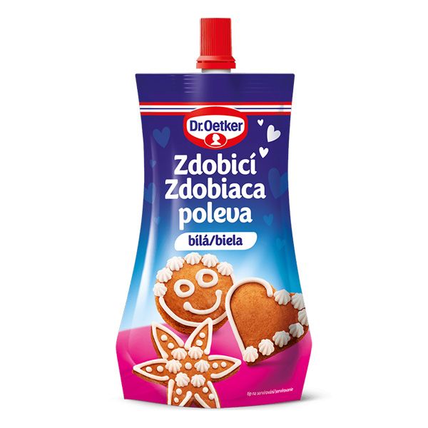 Zdobiaca poleva biela 140g